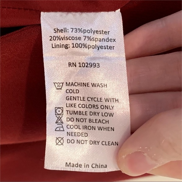 Prabal Gurung Red Tie Blazer Size 2 - Picture 9 of 9